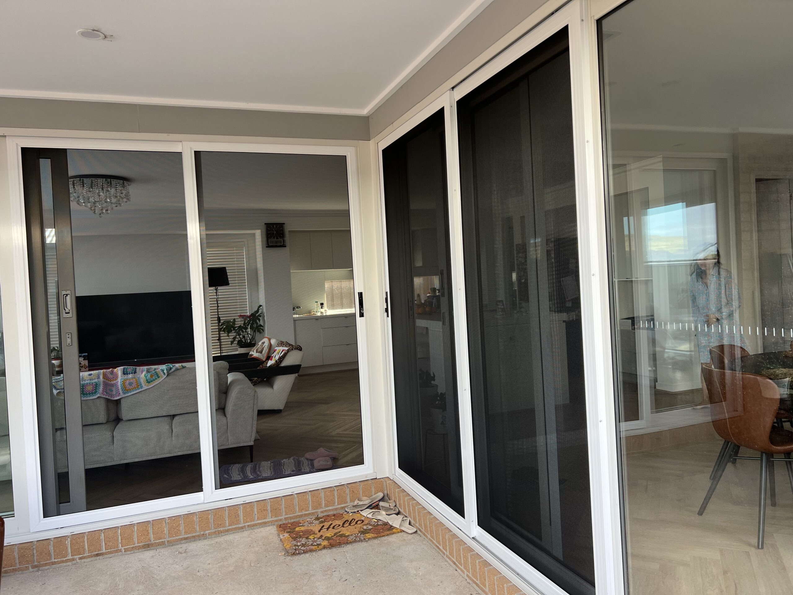 Glass Sliding Security Door